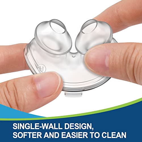 Tusoa 2 Packs Pillows (Medium) For Airfit P10, Replacement Pillow With Softer Silicone, Lighter Weight And Better Seal #TOP3