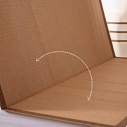 Cama de verão Cama com tapete de bambu, colchões de resfriamento, almofada de vime para absorver suo