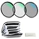 NEEWER 67mm UV/CPL/ND Objektivfilter Kit mit Hartschalenkoffer, mehrfach vergütetes optisches Glas & Aluminiumrahmen,UV + Zirkularpolarisator (CPL) + Neutraldichte (ND4) Filter für 67mm Kameraobjektiv