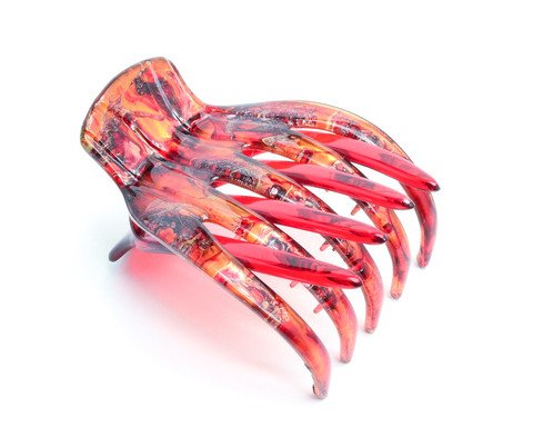 Medusa Heirloom Large Yoga Clip, Red