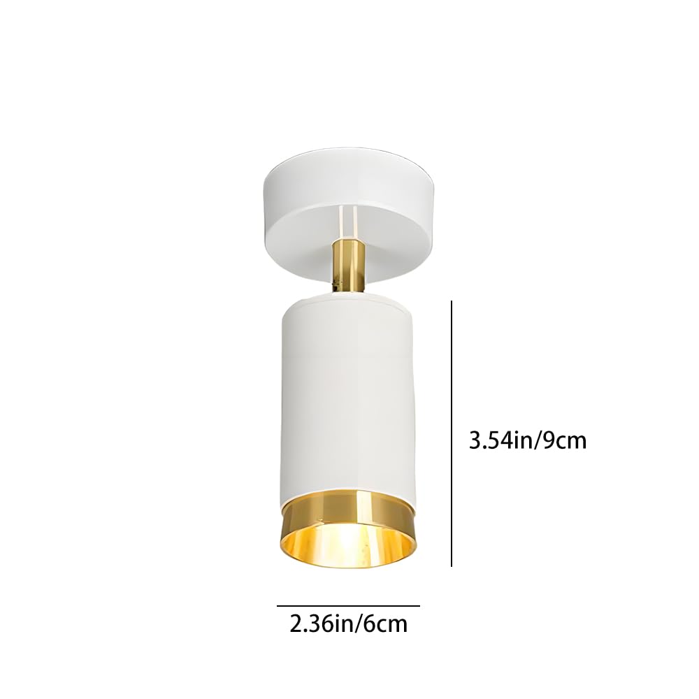 Faretti da soffitto in Metallo, faretti direzionali Regolabili, apparecchi di Illuminazione per Interni Luminosi, per corridoi, verande, GU10 cablati, Moderni, nordici