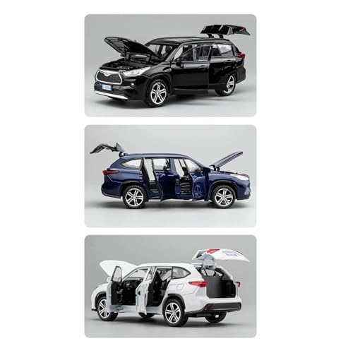 Modelo de Coche Decorativo 1:32 para Highlander 2023 SUV miniatura 4