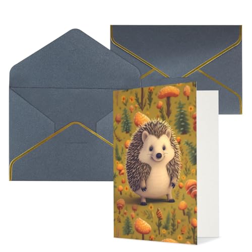 STVYUKL O[eBOJ[h t Thinking of You Card Hedgehognbs[o[Xf[  ҏ 󔒂̃J[h @ 4x6