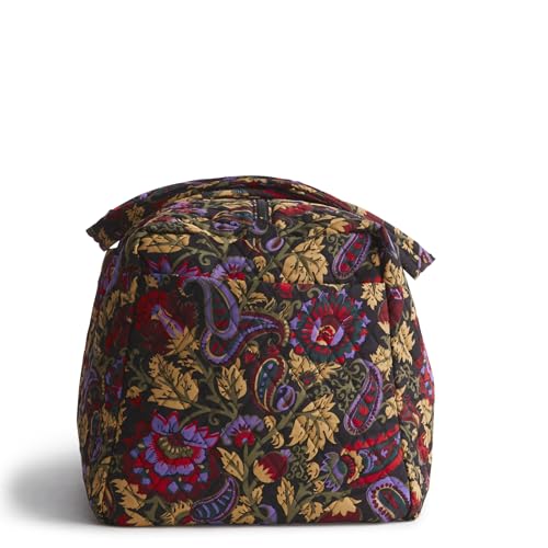 Image of Vera Bradley Women's Large Original Duffel Bag-Premium Cotton Travel, Iconic Paisley Green Jacket, One Size