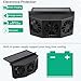 YOMTOVM Solar Exhaust Car Fan, Universal Solar Powered Car Ventilator Air Purifier Radiator Cooling Fan Black(Color-Black or White)