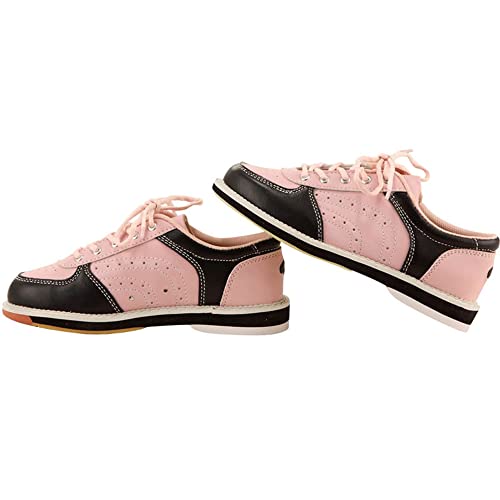 Bowls Shoes for Women, Leather Women's Bowling Trainers Casual Bowling Athletic Shoes Lightweight Bowls Fitness Sneakers4