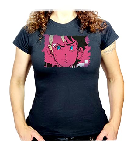 Camiseta Negra Mujer Tokyo Revengers Hanagaki Takemichi Oferta Tshirt.