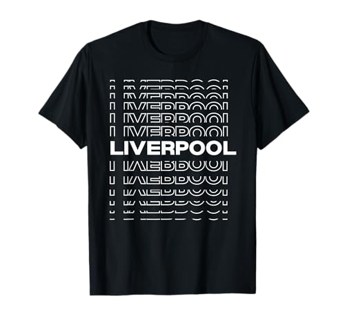 Ciudad Minimalista - Reino Unido Modern Liverpool Camiseta