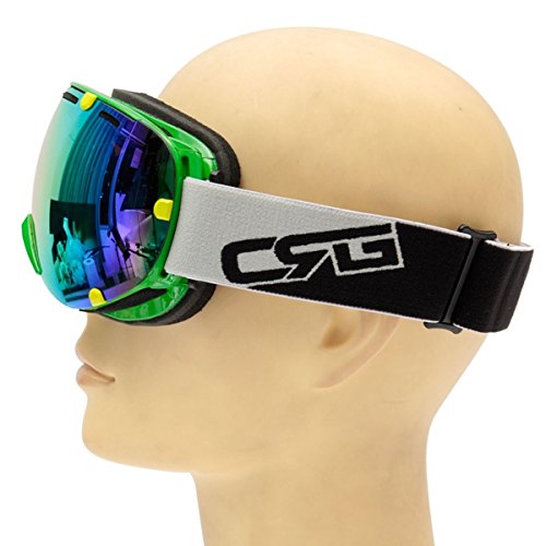 NICOLIE Przeciwmgielne podwójne soczewki UV zimowe wyścigi na zewnątrz snowboard gogle narciarskie okulary przeciwsłoneczne CRG101-2A