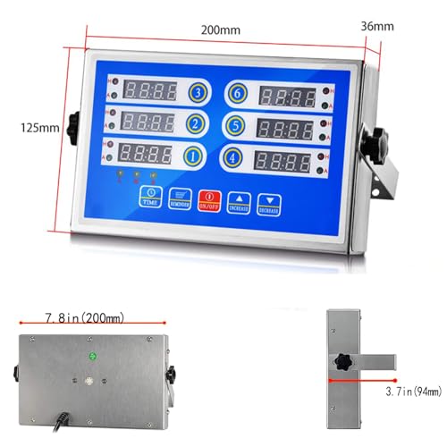 Minuteries de cuisine professionnelles en acier inoxydable avec affichage LED