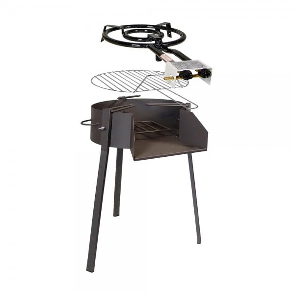 Bilake Barbacoa portátil (Ø60cm | Barbacoa + Quemador de gas)
