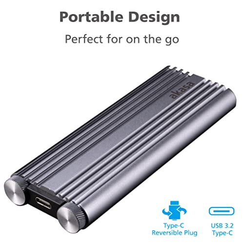 Carcasa externa aluminio para SSD M.2 PCIe NVMe USB 3.2 20Gbps miniatura 5