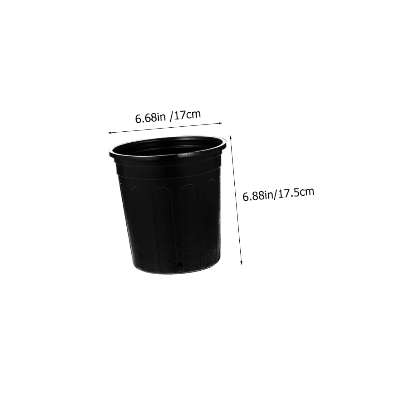 Yardwe 25 Macetas Negras para Vivero Macetas De 1 Galón Contenedores De Plantación Resistentes para Suministros De Jardín