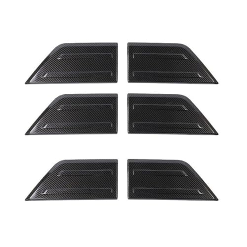 Debrroce 3 Set of - Carbon Fiber Front Bumper Corner Trim Cover Panel Exterior for Ford for F150 /Lariat/Limited/Platinum/Raptor/SSV/Tremor/XL/XLT 2021-2022