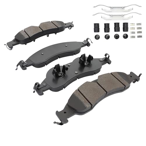 Image of QUALITY-BUILT Front Semi-Metallic Brake Pads, Premium 1001-1278M, Compatible with 2007-2009 Ford /Lincoln (Expedition,Navigator)