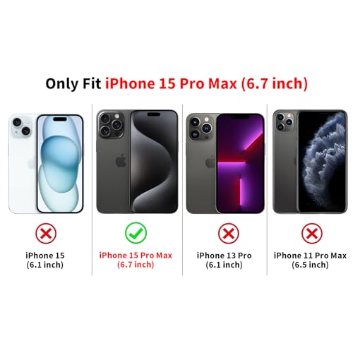 Yomjew Cute Cheetah Print Phone Case for iPhone 15 Pro Max Case 6.7", Trendy Luxury Light Brown Leopard Pattern Design Glossy Phone Cover Shockproof Soft TPU Hard PC Protection Girls Women Funda - image 2