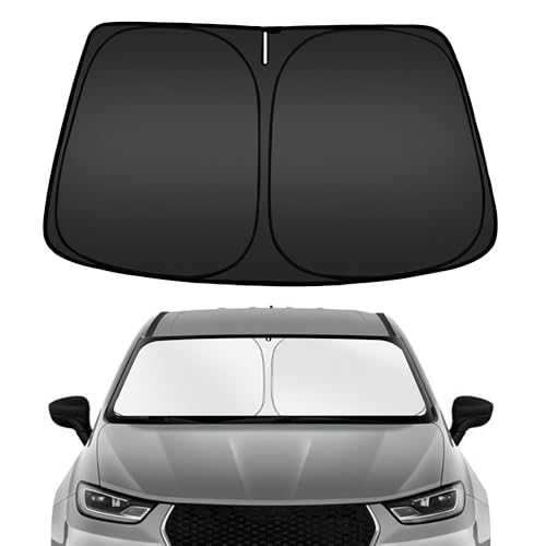 Image of ARISMOTOR Windshield Sun Shade for Chrysler Pacifica Minivan 2017-2025 2026 | Custom Fit Foldable, Front Window Sunshade, Block UV Rays, Keep Car Cooler
