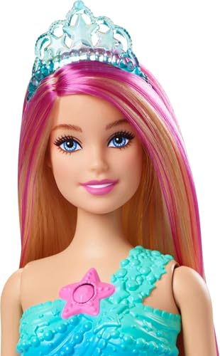 Muñeca Barbie Sirena con luz activada por agua miniatura 4