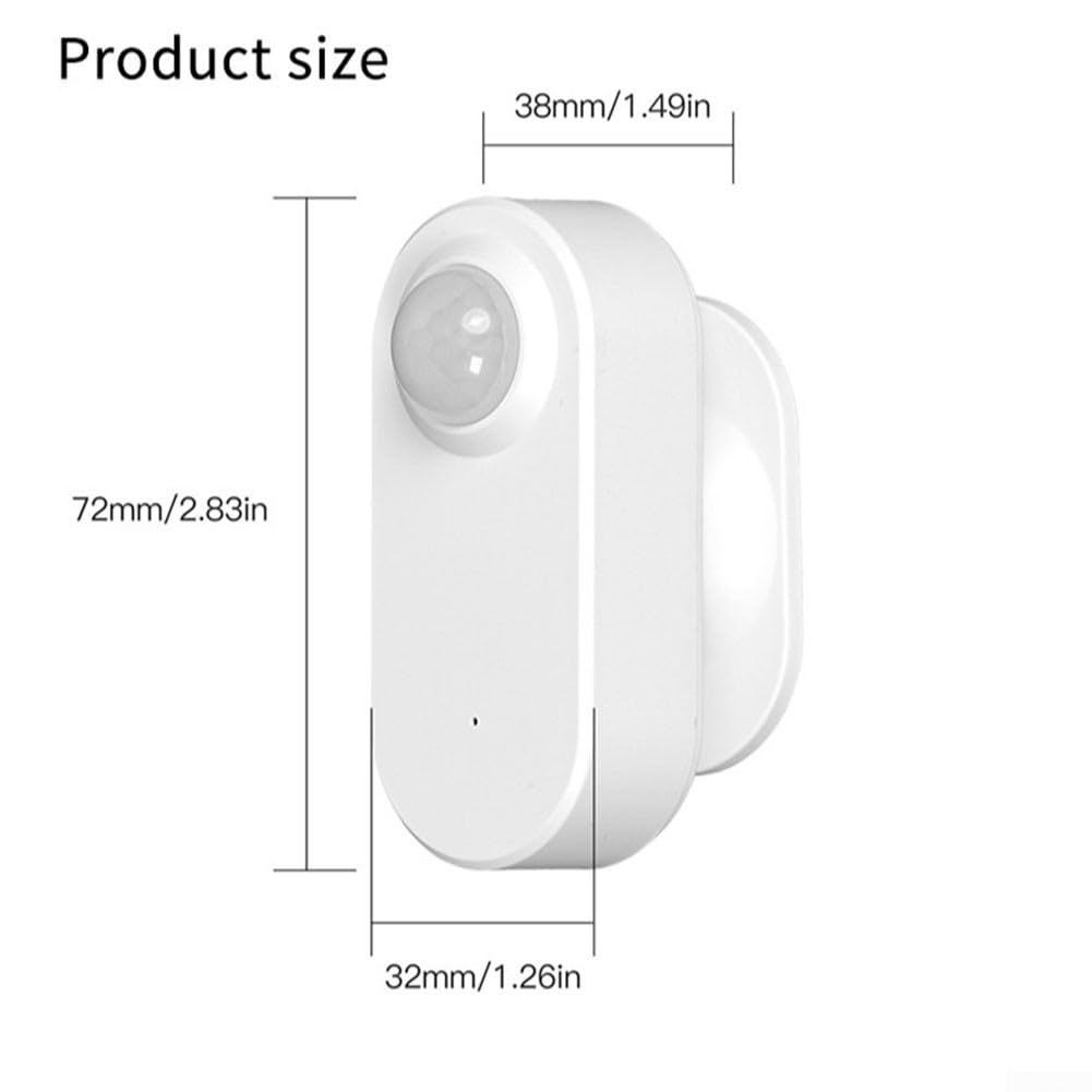Detección de movimiento para Tuya, para sensor de presencia humana inteligente ZigBee, detector de movimiento WiFi para interiores con notificación de aplicación para seguridad en el hogar