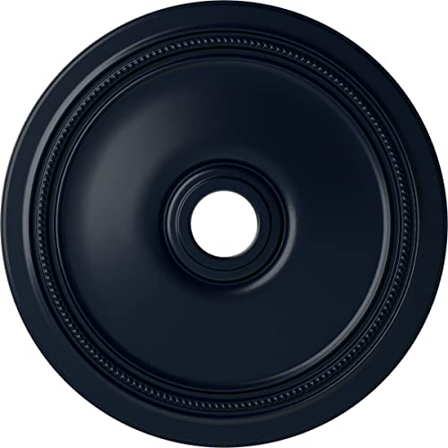 Image of Ekena Millwork CM24DIMDF Diane Ceiling Medallion, 24 inchOD x 3 5 /8 inchID x 1 1 /4 inchP (Fits Canopies up to 6 1 /4 inch), Hand-Painted Midnight Dream