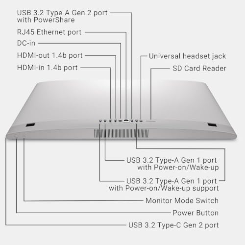 Image of Dell 27 All-in-One Desktop Computer ec27250, Core7 150U, 64GB DDR5-5200MT /s