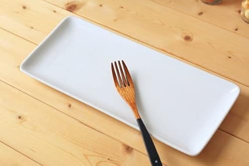 cerapockke スクエア焼き魚プレート 32cm 日本製 美濃焼 スクエア プレート 長角皿 焼き物皿 秋刀魚皿 サンドイッチプレート パスタ皿 ケーキ皿 表示在庫限り