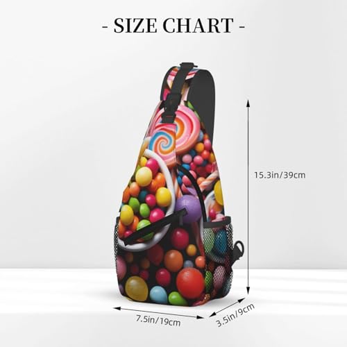Colour Candy Cross Chest Bag bolso de pecho unisex miniatura 3