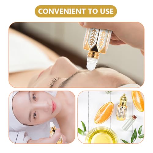 GLEAVI 12 pcs Essential Ml Mini Fragrance Exquisite Tiny Er Perfume Refillable Plastic Oil DIY Sub-ing Perfumes Balms On Golden Dispensing Gold Arabic Small for Container4