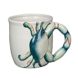 Beachcombers Crab Mug 5.5-inch high Ceramic, Blue