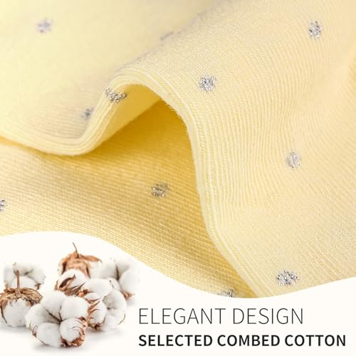 FGZ Womens Crew Socks Breathable Cotton Soft Casual Mid-Calf for Girls,5 Pairs3