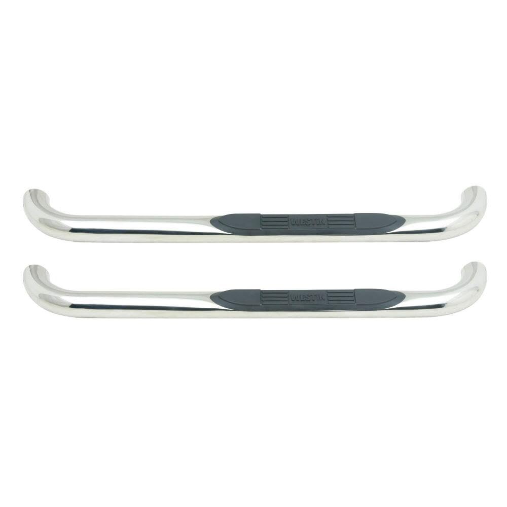 Westin 23-1320 E-Series 3 Round Nerf Bars fits 1999-2016 F250 F350 F450 F550HD Super Duty Standard Cab Polished Pair