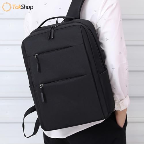 TOKSHOP Mochila Masculina Notebook 15.6 Dell Acer HP Lenovo Escolar Trabalho (Preto)