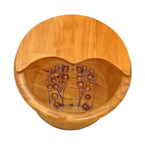 Bañera de madera para spa de pies con tapa