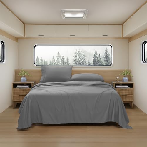 Camping Sheets King Size for Air Mattresses, Gray