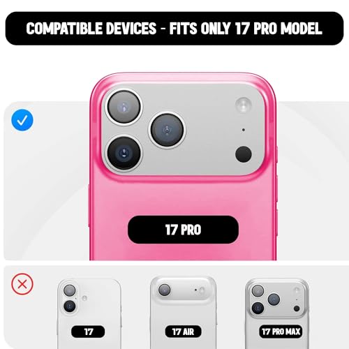 Image of Kratos Soft Silicone Case Cover Compatible with iPhone 17 Pro - Everyday Comfort Protection, Wireless Magnetic Charging Case with Raised Edge Camera & Screen Protection, Shock-Resistant Design