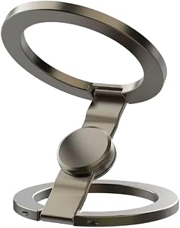 Magnetic Phone Stand with for Fidget Spinner Ring Magnetic Phone | CNC Aluminum, Dual Magnet Rings, 360° Rotation, Stress Relief Toy, Desk Gym Kitchen Use