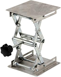HFS(R) 4" x 4" 100mm Stainless Steel Lab Jack Scissor Stand Platform 3kg/6.6lbs