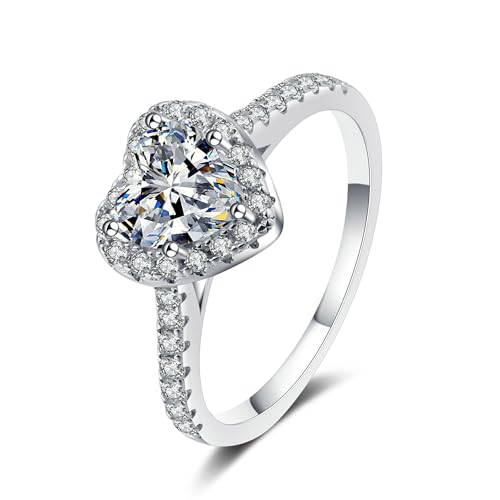 Bague Moissanite StarGems RX090 argent 925 et platine : fiche technique du solitaire 1 carat