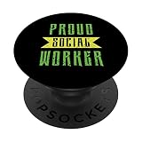 Fier Travailleur Social Emploi Remise Des Diplômes Travail PopSockets PopGrip Interchangeable