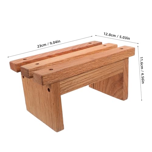 Taburete ergonómico de madera para evitar caídas de niños en el baño 4