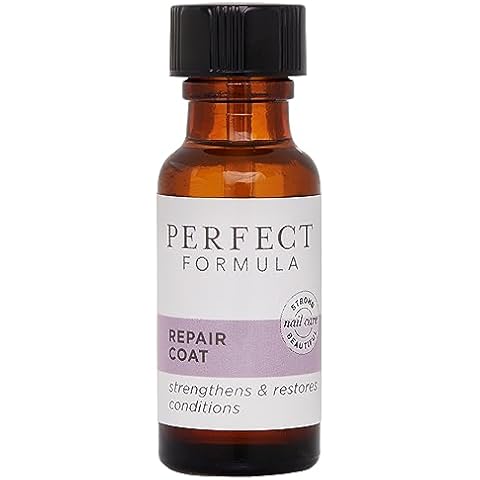 Perfect Formula Nail Repair Coat - Nail Strengthener, Keratin Nail Treatment, Nail Repair for Damaged Nails - Made In The USA .60 fl oz. Cover