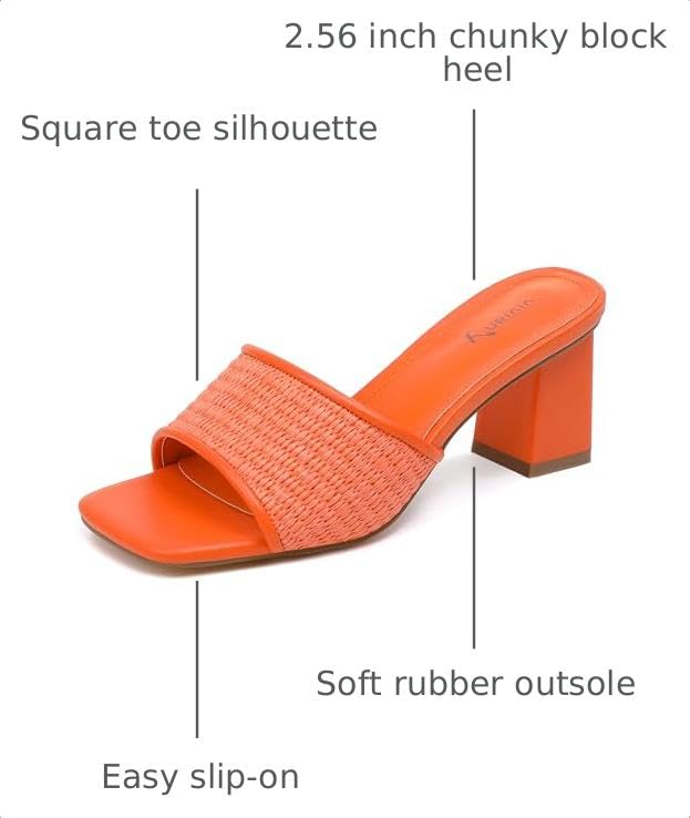 Image of vivianly women's Low Block Heels Sandal clear shoes