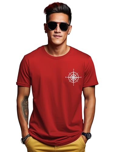 Image of ADRO Unisex 100% Cotton Regular Tshirt | Printed | Graphic Printed | Chest Printed