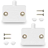 YMDZ 2 Pcs Schranktür Schalter Möbel Einbaulichtschalter Truhenschalter 1A 250V Automatischer Reset Schalter Schranktür Beleuchtung (Weiß)