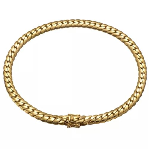 Bracelet en acier inoxydable anti-ternissement plaqué or 18K