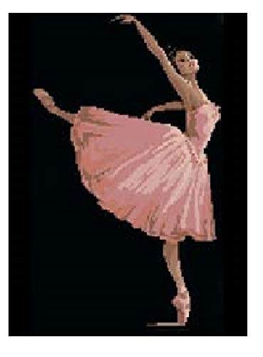 Ballet Series, Ballerina, Dancer Egyptian Cotton,14 Count, 108x180stitch 30x43cm Counted Cross Stitch Kits