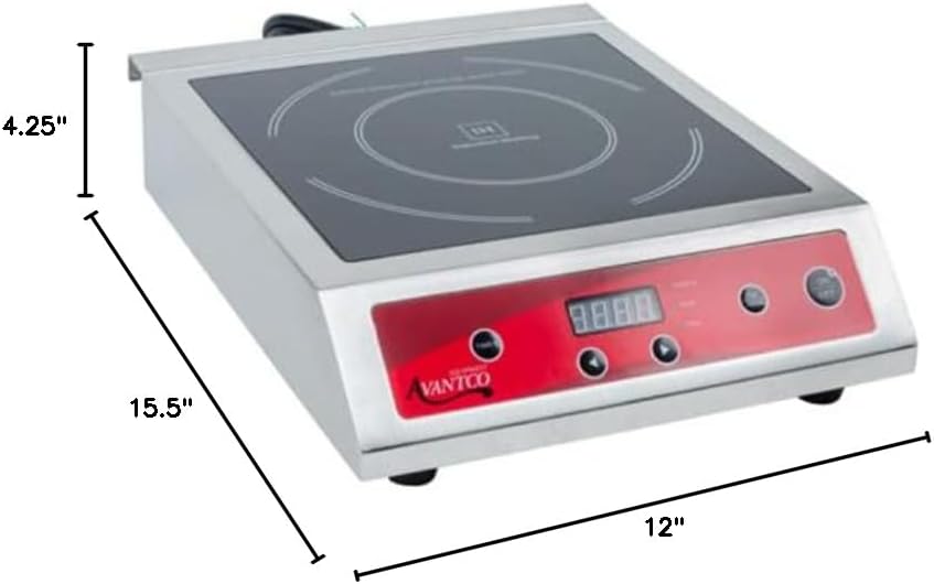 അവന്ത്കോ IC3500 കൗണ്ടർടോപ്പ് ഇൻഡക്ഷൻ ശ്രേണി, അളവുകൾ