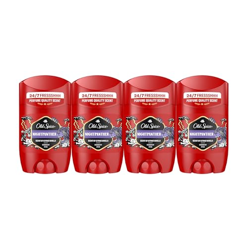Old Spice Night Panther Desodorante En Barra Para Hombres 4x50ml