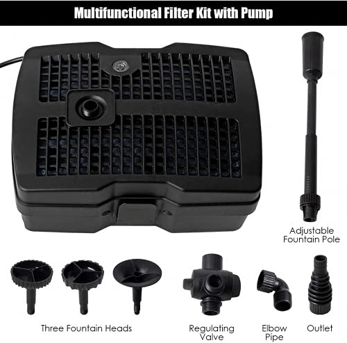 Pondlife CUF-5000 3in1 Filter & 2000l/h Springbrunnen 42W & 9W UV-Klärer