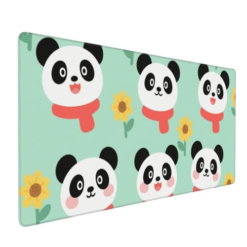 Tapis de souris de jeu antidérapant Pandan grand tapis de bureau pour ordinateur